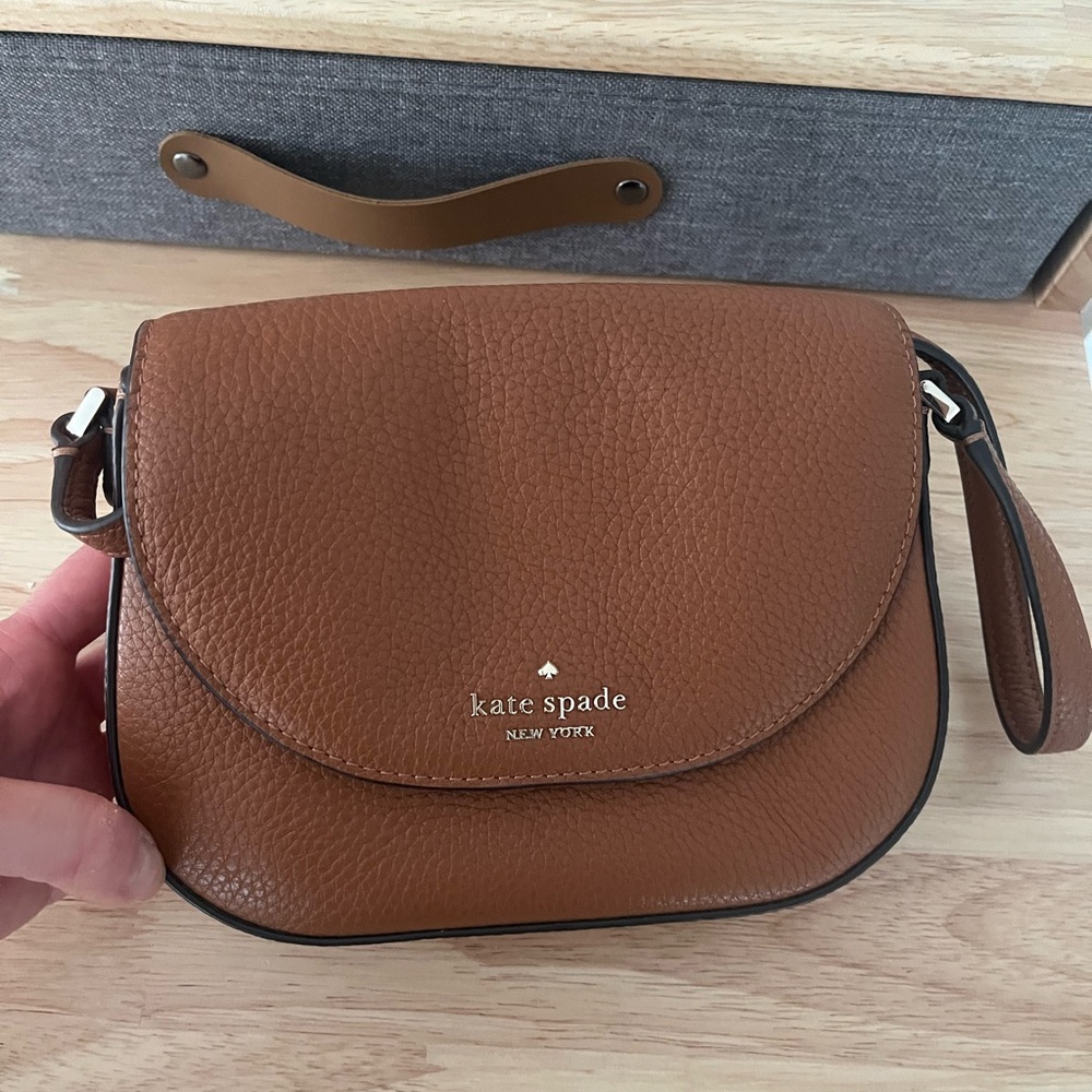 Kate Spade Tan Leather Crossbody Bag